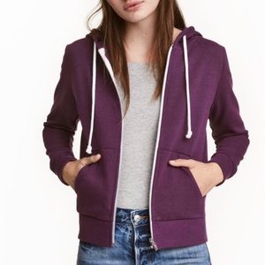 H&M • Hooded Sweatshirt Jacket